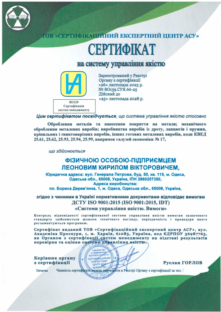 Сертификация системы менеджмента качества для широкого спектра видов деятельности