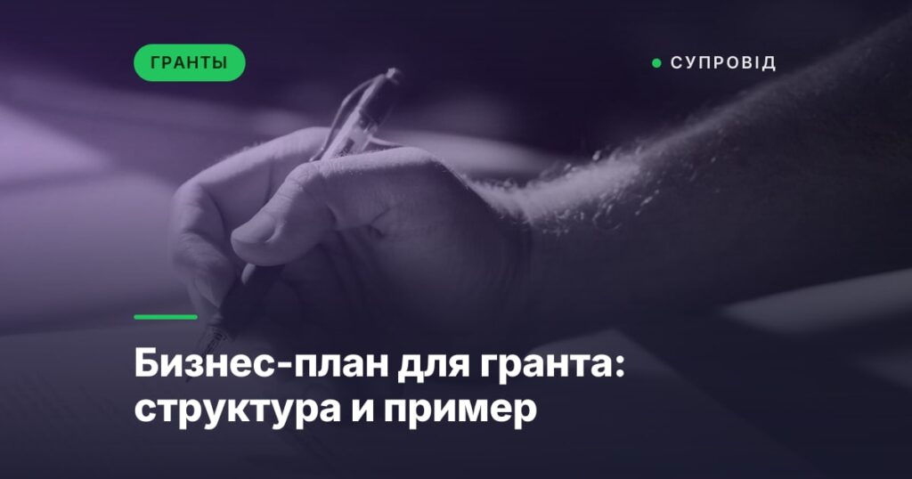 Бизнес-план для гранта: структура и пример