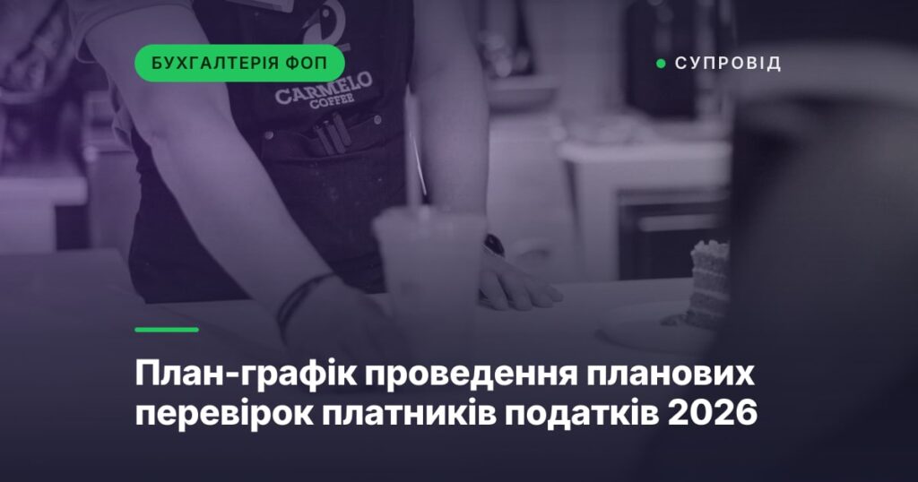 План-графік проведення планових перевірок платників податків 2026