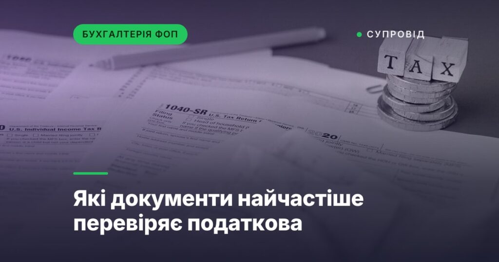 Які документи найчастіше перевіряє податкова